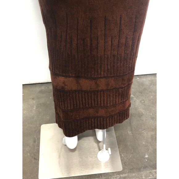 1990s-Y2K EGYPTIAN Brown Button Up DUSTER CARDIGAN with Scarf. Large-Extra Large - Picture 11 of 13